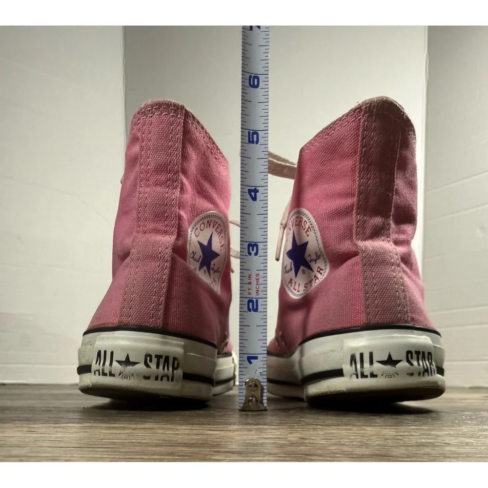 Converse Chuck Taylor All Star High Top Pink Canvas Sneakers Womens 7 Barbiecore